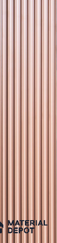 Brown Plain Colour Louver PN 05528 9.5 ft x 5 inch Charcoal Panel - 11 mm | Suitable for Feature Wall, TV Unit & Living Room | Width is Subjected to 5% Variation