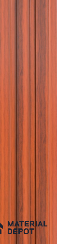 Brown Wooden Look Charcoal Louver/Panel 9.5 ft x 5 inch - 11 mm | Ideal for Feature Wall, Living Room, Bedroom, TV Cabinet, Hotel, Restaurant, Office | PN 05512 | Image 01