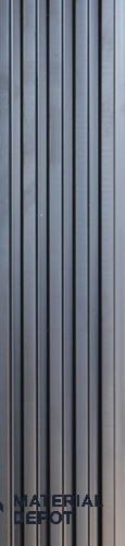 Grey Plain Colour Louver PN 05527 9.5 ft x 5 inch Charcoal Panel - 11 mm | Suitable for Feature Wall, TV Unit & Living Room | Width is Subjected to 5% Variation