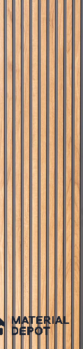 Brown Wooden Look Charcoal Louver/Panel 9.5 ft x 6 inch - 11 mm | Ideal for Feature Wall, Living Room, Bedroom, TV Cabinet, Hotel, Restaurant, Office | PN 05534 | Image 01