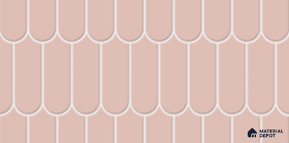 Faux Subway Look Wall Tile TL 11019 Chromatic Pink 2 ft x 1 ft Glossy Finish Ceramic Tile - 9 mm | Please Expect a Slight Variation of Pattern