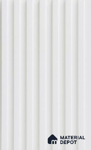 White Plain Colour Louver PN 06389 9.5 ft x 6 inch Clvin Panel - 8 mm | Suitable for Feature Wall, TV Unit & Living Room | Width is Subjected to 5% Variation
