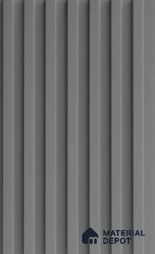 Grey Plain Colour Louver PN 06390 9.5 ft x 6 inch Clvin Panel - 8 mm | Suitable for Feature Wall, TV Unit & Living Room | Width is Subjected to 5% Variation
