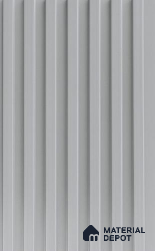 Grey Plain Colour Louver PN 06392 9.5 ft x 6 inch Clvin Panel - 8 mm | Suitable for Feature Wall, TV Unit & Living Room | Width is Subjected to 5% Variation