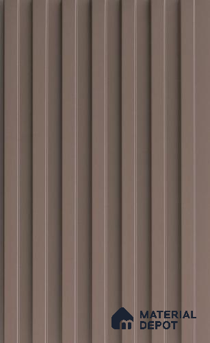 Brown Plain Colour Louver PN 06391 9.5 ft x 6 inch Clvin Panel - 8 mm | Suitable for Feature Wall, TV Unit & Living Room | Width is Subjected to 5% Variation