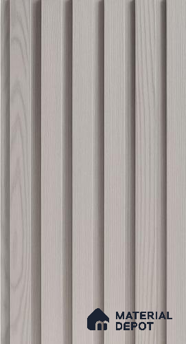 Grey Wooden Look Clvin Louver/Panel 9.5 ft x 8 inch - 12 mm | Ideal for Living Room, Bedroom, TV Unit | PN 06386