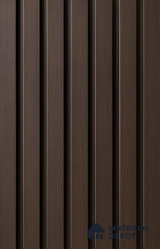 Brown Wooden Look Clvin Louver/Panel 9.5 ft x 8 inch - 12 mm | Ideal for Living Room, Bedroom, TV Unit | PN 06384