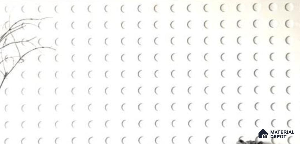 Duco Paintable Curved Shadow Wall Pattern 8 ft x 4 ft CNC Made HDHMR Panel - 12 mm