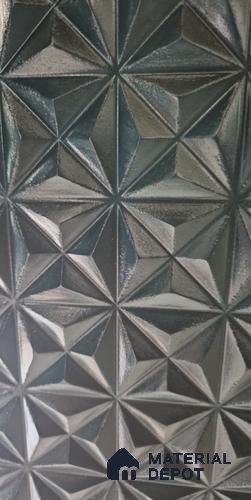 Duco Paintable Geometric Embossed Metallic Texture Panel 8 ft x 4 ft CNC Made HDHMR Panel - 8 mm