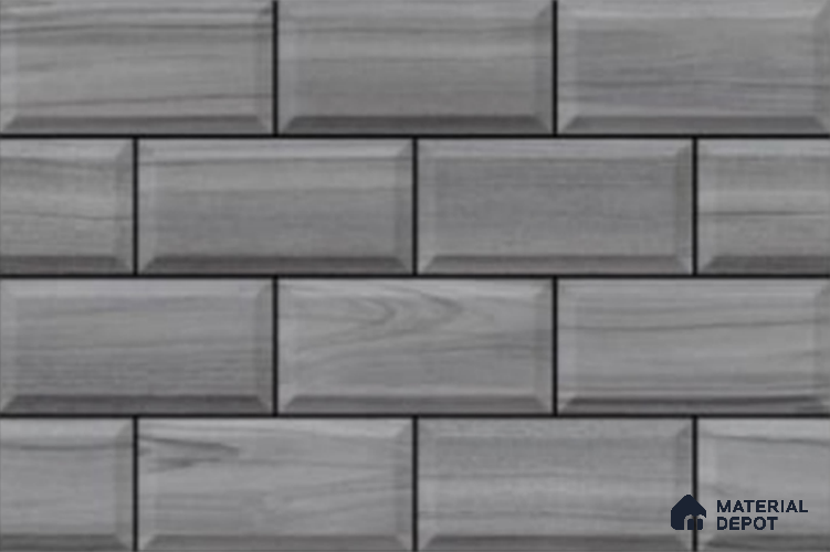 Faux Subway Look Wall Tile TL 08860 | Glossy Finish 18 x 12 inch Ceramic Tile - 7 mm | Suitable For Kitchen & Bathroom