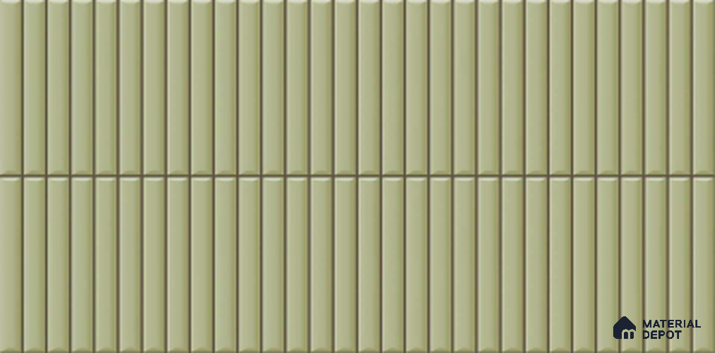 Faux Subway Look TL 11012 B 2 ft x 1 ft Glossy Finish Ceramic Wall Tile - 9 mm | Please Expect a Slight Variation of Pattern
