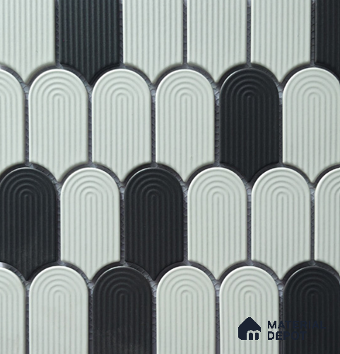 Mosaic Wall Tile TL 10528 G Multi Colour Design 11.9 in x 11.52 in Porcelain Matte Finish - 6 mm