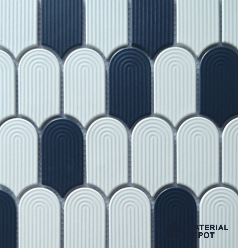 Mosaic Wall Tile TL 10528 F Multi Colour Design 11.9 in x 11.52 in Porcelain Matte Finish - 6 mm