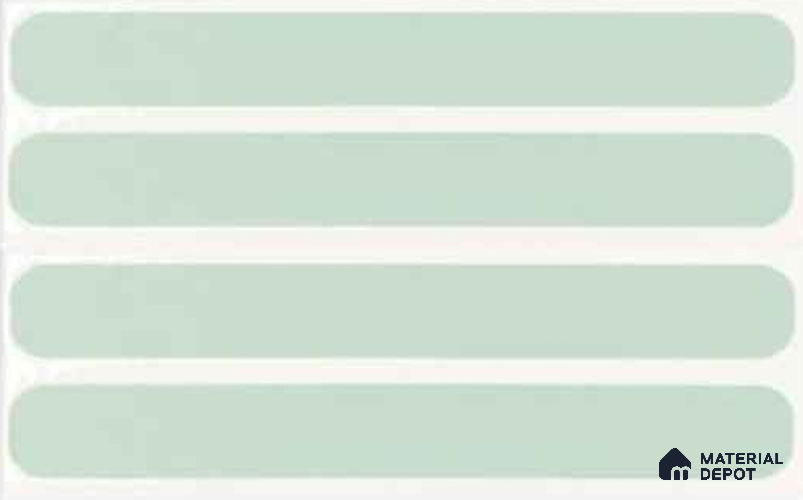 Subway Wall Tile TL 10507 E White Border Design 2 6 in x 2 in Porcelain Matte Finish - 7.4 mm