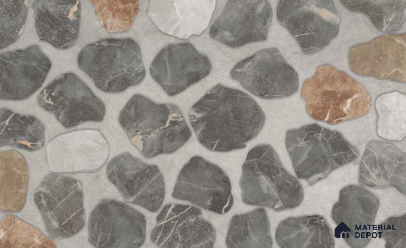 Stone Wall & Floor Tile TL 10516 C 24 in x 16 in Porcelain Matte Finish - 12 mm
