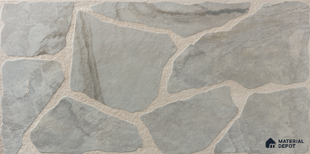 Stone Wall & Floor Tile TL 10519 36 in x 18 in Porcelain Matte Finish - 10 mm