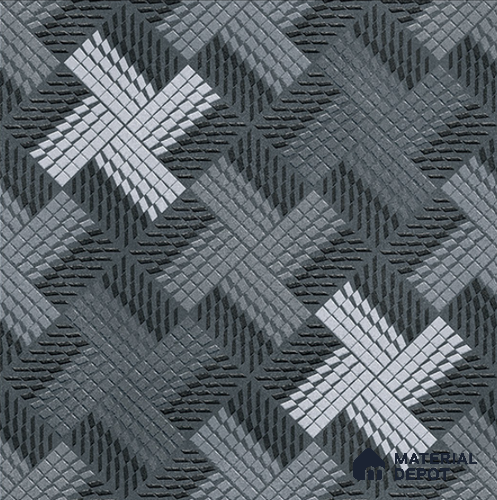 TL 08683 Grey 1.31 ft x 1.31 ft Matte Finish Vitrified Floor Tile - 11 mm | Pattern Alignment May Vary | 2-3 mm Spacer is Mandatory