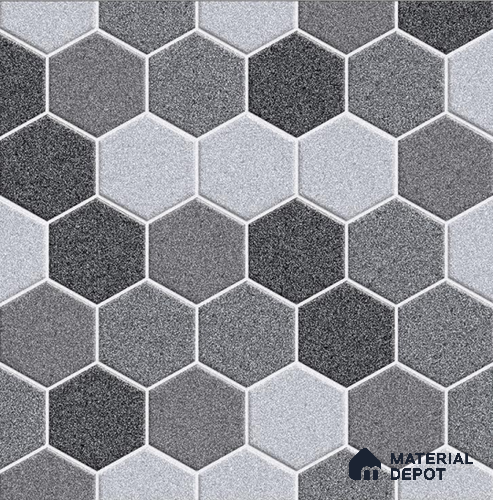 TL 08743 Grey 1.31 ft x 1.31 ft Matte Finish Vitrified Floor Tile - 11 mm | Pattern Alignment May Vary | 2-3 mm Spacer is Mandatory