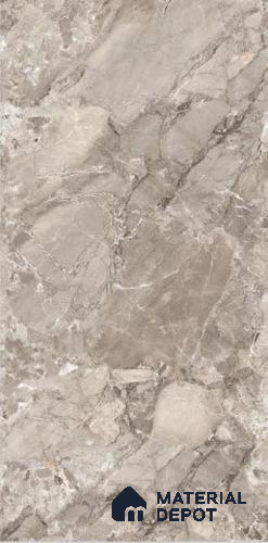 TL 08701 B Brown 4 ft x 2 ft Glossy Finish Vitrified Floor & Wall Tile - 8.5 mm
