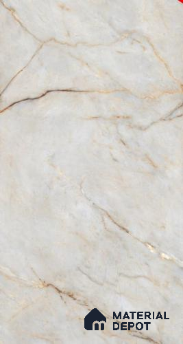 TL 08700 Grey 4 ft x 2 ft Glossy Finish Vitrified Floor & Wall Tile - 8.5 mm
