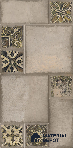 Rustic Patterned Wall & Floor Tile TL 08662 B Grey 4 ft x 2 ft Matte Finish Vitrified Tile - 9 mm