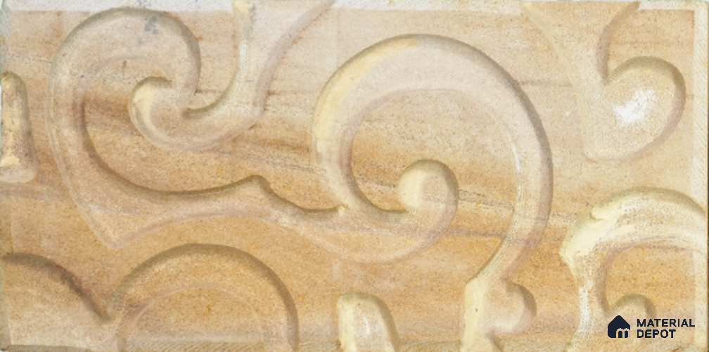WL 00101 B Island Oak Decor 150 x 300 mm Natural Stone Wall Cladding | 1 Sq. Ft. = 2 Pieces | Stone is a Natural Product, Please Expect Variation in Shades