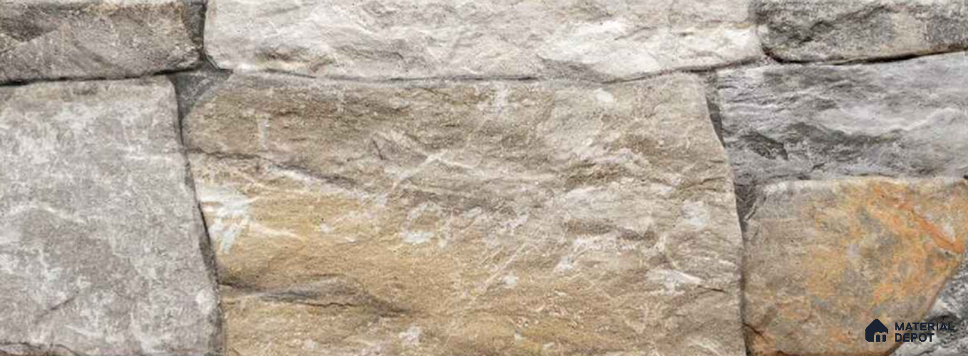 Stone Wall & Floor Tile TL 10511 E 16 in x 6.4 in Porcelain Matte Finish - 9 mm