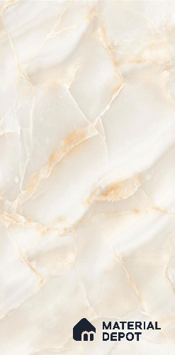 TL 08622 Ivory 5.25 ft x 2.62 ft Glossy Finish Vitrified Floor & Wall Tile - 9 mm