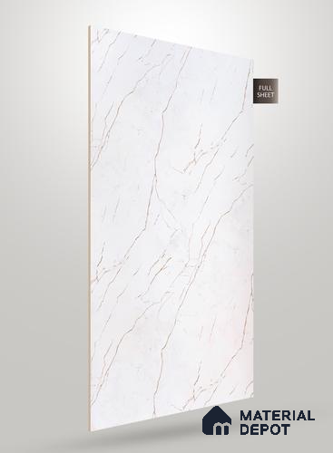 White Textured Solid Look LM 11239 8 ft x 4 ft Texture Finish Decorative Laminate - 1.25 mm | Suitable for TV Unit, Wardrobe, Kitchen Cabinets