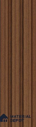 Brown Wooden Louver PN 05459 8 ft x 5 inch Charcoal Panel - 11 mm | Suitable for Feature Wall, TV Unit & Living Room | Width is Subjected to 5% Variation