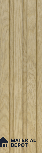 Beige Wooden Louver PN 05461 8 ft x 5 inch Charcoal Panel - 11 mm | Suitable for Feature Wall, TV Unit & Living Room | Width is Subjected to 5% Variation