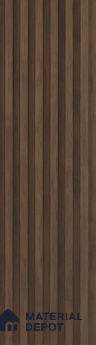Brown Wooden Louver PN 05473 8 ft x 5 inch Charcoal Panel - 11 mm | Suitable for Feature Wall, TV Unit & Living Room | Width is Subjected to 5% Variation