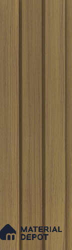Brown Wooden Louver PN 05475 8 ft x 5 inch Charcoal Panel - 11 mm | Suitable for Feature Wall, TV Unit & Living Room | Width is Subjected to 5% Variation