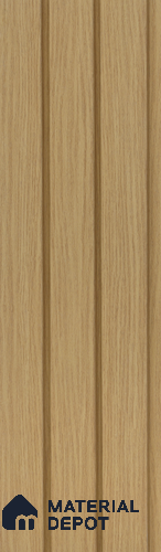 Brown Wooden Louver PN 05476 8 ft x 5 inch Charcoal Panel - 11 mm | Suitable for Feature Wall, TV Unit & Living Room | Width is Subjected to 5% Variation