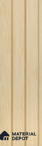 Beige Wooden Louver PN 05478 8 ft x 5 inch Charcoal Panel - 11 mm | Suitable for Feature Wall, TV Unit & Living Room | Width is Subjected to 5% Variation