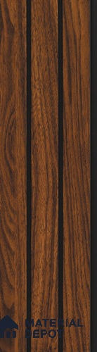 Brown Wooden Louver PN 05484 8 ft x 5 inch Charcoal Panel - 11 mm | Suitable for Feature Wall, TV Unit & Living Room | Width is Subjected to 5% Variation