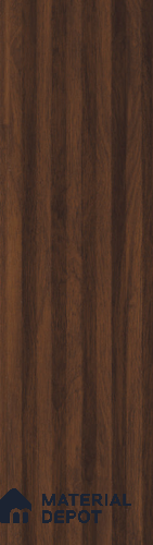 Brown Wooden Louver PN 05487 8 ft x 5 inch Charcoal Panel - 11 mm | Suitable for Feature Wall, TV Unit & Living Room | Width is Subjected to 5% Variation