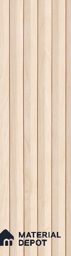 Beige Wooden Louver PN 05488 8 ft x 5 inch Charcoal Panel - 11 mm | Suitable for Feature Wall, TV Unit & Living Room | Width is Subjected to 5% Variation