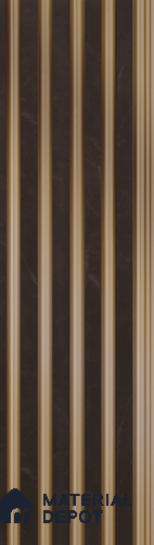 Brown Marble Louver PN 05492 8 ft x 5 inch Charcoal Panel - 11 mm | Suitable for Feature Wall, TV Unit & Living Room | Width is Subjected to 5% Variation