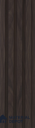 Brown Wooden Louver PN 05498 8 ft x 5 inch Charcoal Panel - 11 mm | Suitable for Feature Wall, TV Unit & Living Room | Width is Subjected to 5% Variation