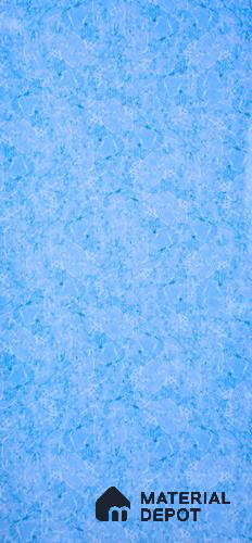 Blue Marble Look UPVC High Gloss Finish UV Marble Polygranite Sheets 8 ft x 4 ft | PG 00080 - 3 mm