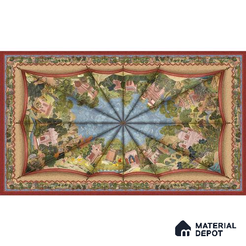 Maharaja Maharani Canopy Canvas Customized Ceiling Wallpaper
