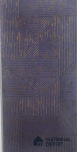 Duco Paintable Midnight Bronze Geoline 8 ft x 4 ft CNC Made HDHMR Panel -12 mm