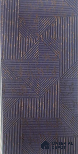 Duco Paintable Midnight Bronze Geoline 8 ft x 4 ft CNC Made HDHMR Panel -11 mm