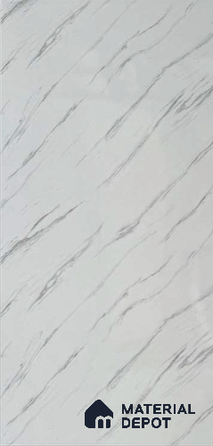 Brown Marble Look Alabaster Sheet/Panel 8 ft x 4 ft - 2 mm | PN 06490 | Suitable for Pooja Room, Feature Wall, Ceiling & Reception | Width is Subjected to 5% Variation
