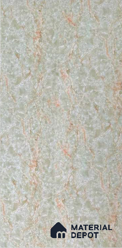 Brown Marble Look Alabaster Sheet/Panel 8 ft x 4 ft - 2 mm | PN 06491 | Suitable for Pooja Room, Feature Wall, Ceiling & Reception | Width is Subjected to 5% Variation