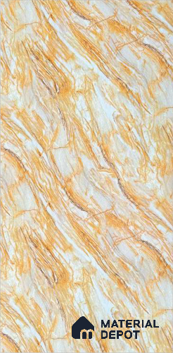 Brown Marble Look Alabaster Sheet/Panel 8 ft x 4 ft - 2 mm | PN 06495 | Suitable for Pooja Room, Feature Wall, Ceiling & Reception | Width is Subjected to 5% Variation