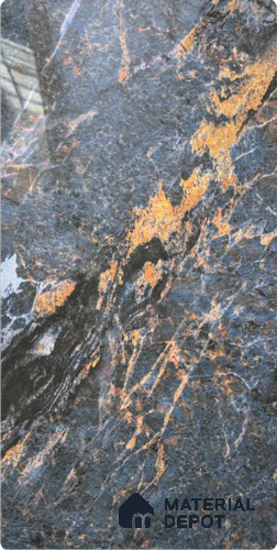Grey Marble Look Alabaster Sheet/Panel 8 ft x 4 ft - 2 mm | PN 06482 | Suitable for Pooja Room, Feature Wall, Ceiling & Reception | Width is Subjected to 5% Variation