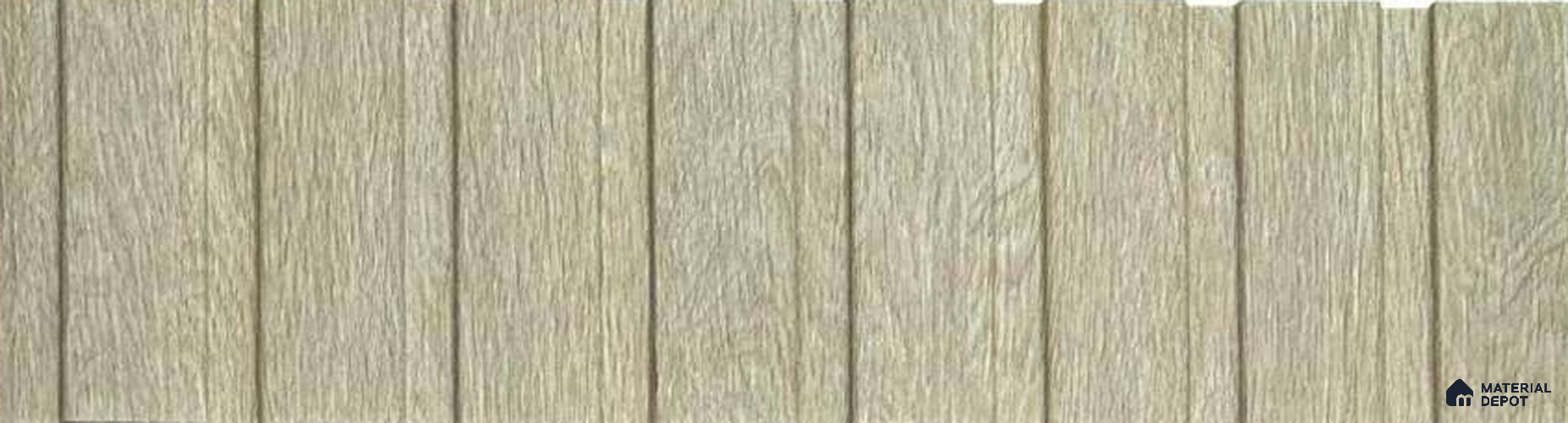 Beige Wooden Louver PN 05553 8 ft x 6 inch Charcoal Panel - 7 mm | Suitable for Feature Wall, TV Unit & Living Room | Width is Subjected to 5% Variation