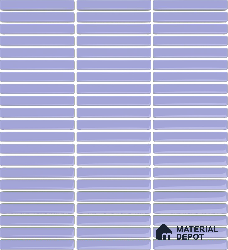Mosaic Floor & Wall  Kitkat Tile TL 10644 I | 294x283.50 mm (Chip Size 12x93 mm) Glossy Finish Porcelain Tile - 8 mm | Suitable For Outdoor, Swimming Pool Area